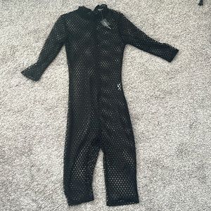 Black see-through jumpsuit